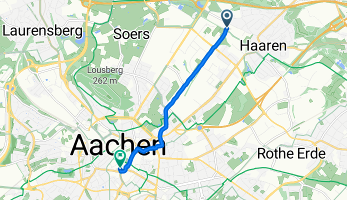 Strangenhäuschen, Aachen nach Kapuzinergraben, Aachen