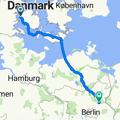 Husby Strandvej to Kantstraße