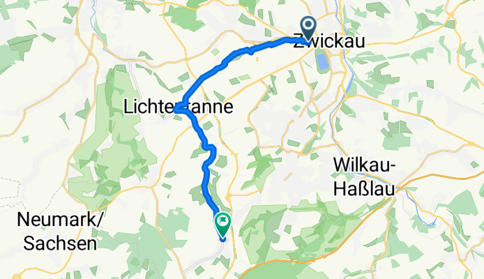 Zwickau nach Werdauer Straße 22A