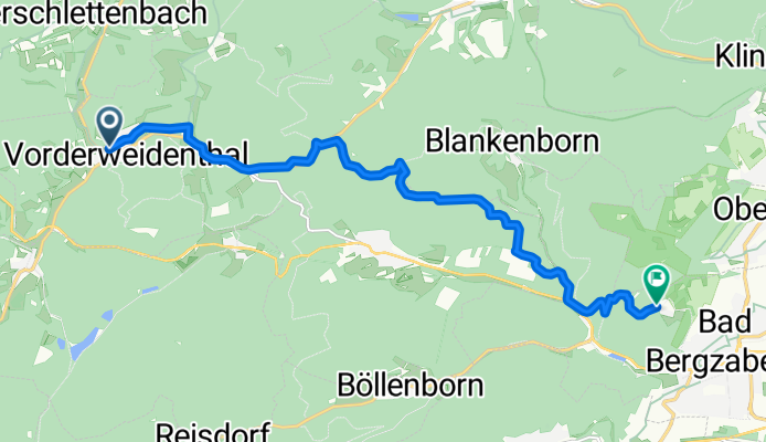 Untere Bergstraße, Vorderweidenthal nach K 29, Bad Bergzabern