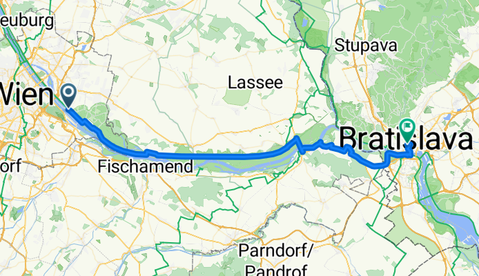 Ostösterreichischer Grenzlandweg, Wien nach Vysoká, Bratislava I