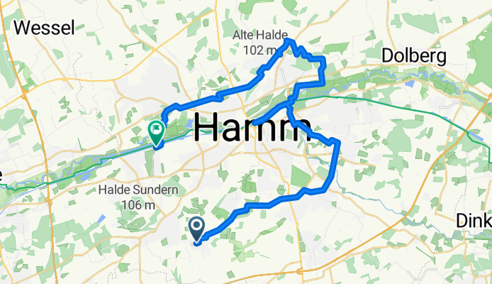 Alpendohlenweg, Hamm nach Zum Wassersportzentrum, Hamm