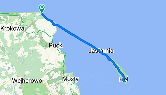 Wilków Morskich, Jastrzębia Góra do Wilków Morskich, Jastrzębia Góra