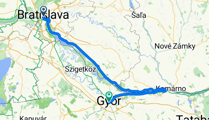 Route to Gyor