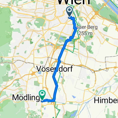 48.188, 16.364 nach 48.081, 16.313