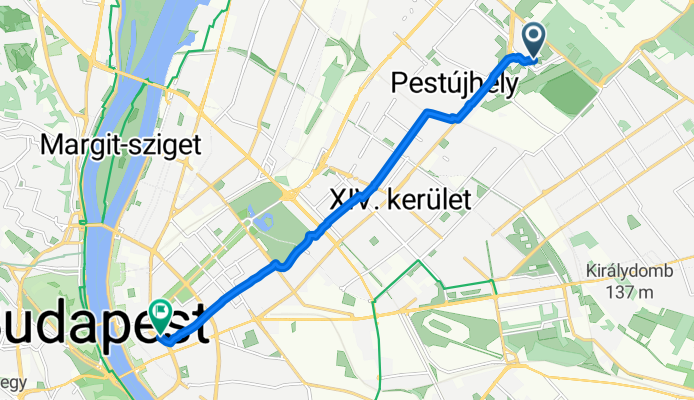 Erdőkerülő utca - Deák Ferenc tér 100e