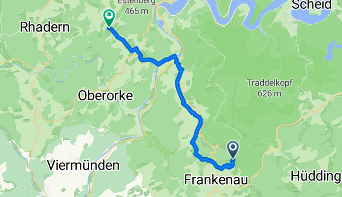 KellerwaldUhr Frankenau nach Im Stepel