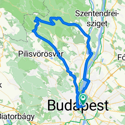 Route in Budapest
