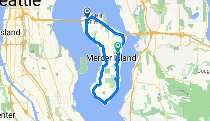 I-90 Trail, Mercer Island to E Mercer Way, Mercer Island
