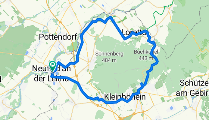 Neufeld - Eisenstadt - Loretto - Leithaprodersdorf - Neufeld