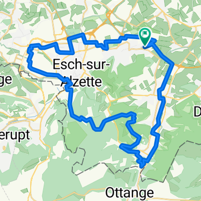 Rue de Noertzange, Schëffleng to Rue de Noertzange, Schëffleng