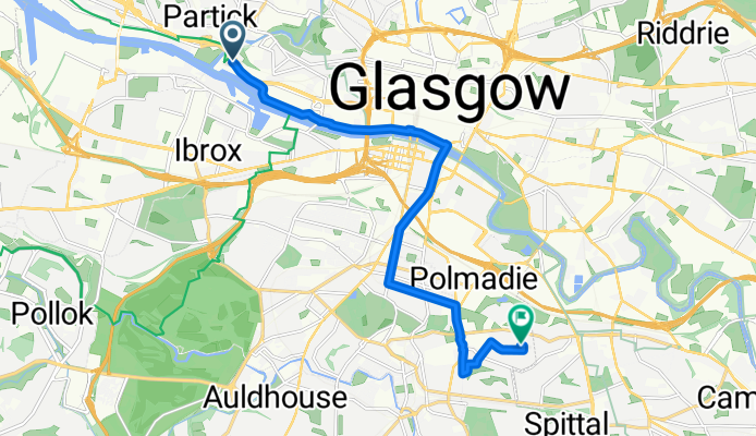 Pointhouse Place, Glasgow to Glenmore Avenue, Glasgow