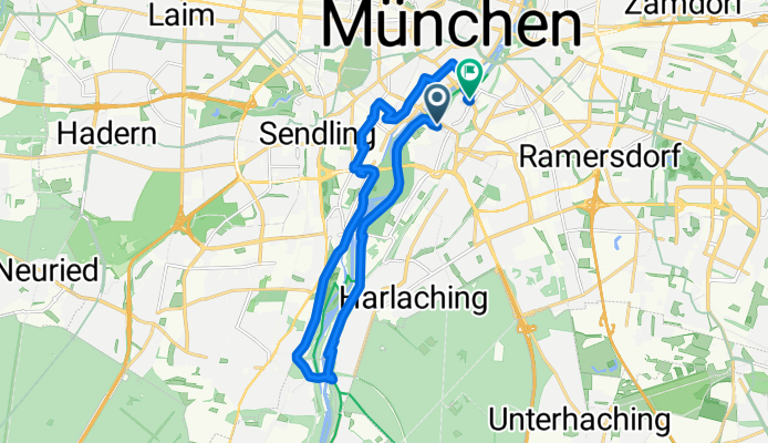 Oefelestraße, München nach Falkenstraße, München