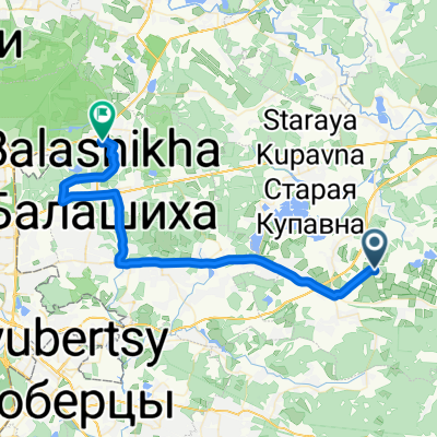 От Озерки Снт до улица Колдунова