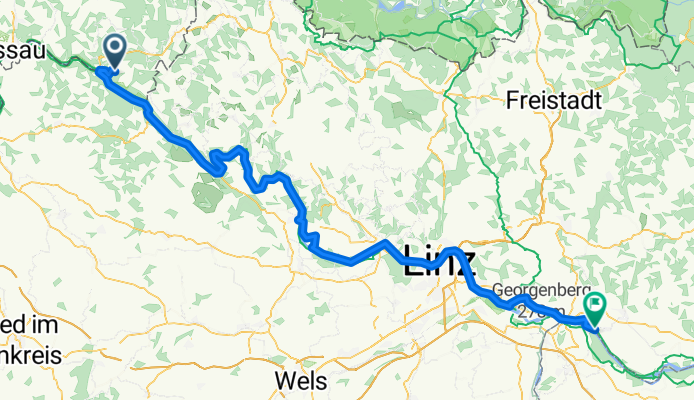 Untergriesbach nach Flößerweg, Naarn im Machlande