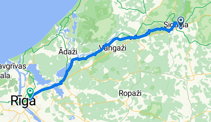 Pīlādžu iela, Сигулда до A. Čaka iela, Рига