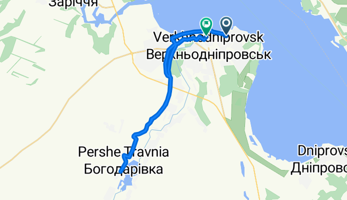 Приморський провулок, Verkhnodniprovsk to Fedorivskoho Street, Verkhnodniprovsk
