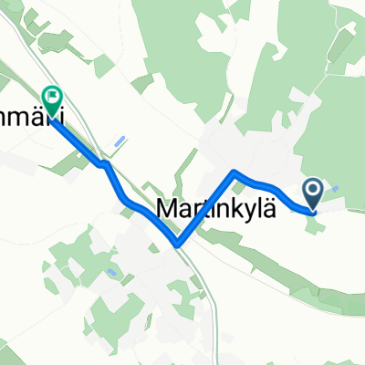 Albackantie, Martinkylä to Muuntajantie, Martinkylä