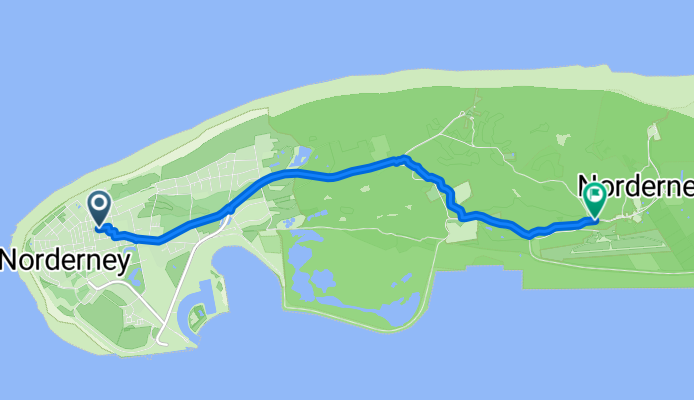 Toni Rad nach Leuchtturm/Flugplatz - Norderney