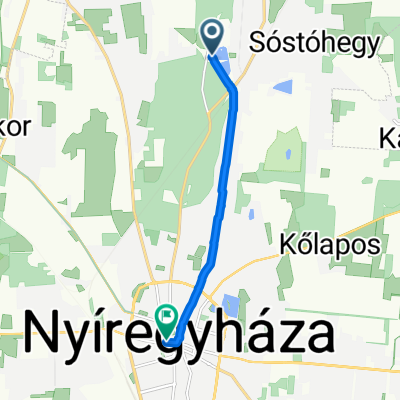 Fürdőház tér, Nyíregyháza - Síp utca, Nyíregyháza