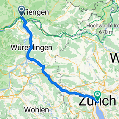 Lauffohr (Brugg) - Zürich (Kreis 1) / Lindenhof