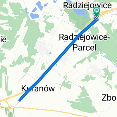 Słoneczna, Radziejowice do Słoneczna, Radziejowice