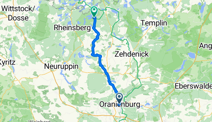 Bernauer Straße, Oranienburg nach Hanns-Krause-Weg, Stechlin