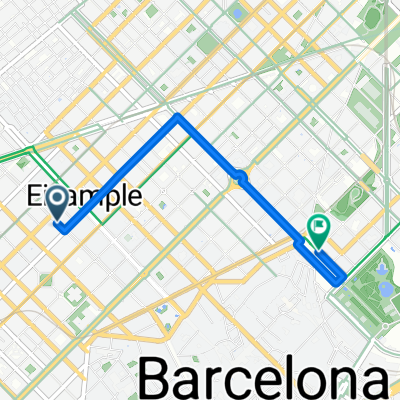 Rambla de Catalunya nach Arc de Triomf
