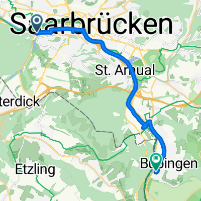 Gersweilerstraße, Saarbrücken nach Am Alten Kalkwerk, Saarbrücken