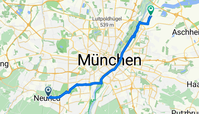 Lerchenweg, Neuried nach Medienallee, Unterföhring
