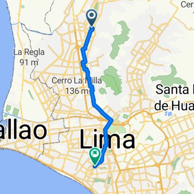 Route in Lima