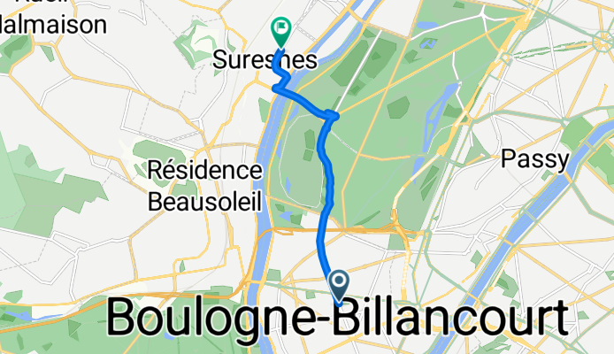 Grand’ Place, Boulogne-Billancourt à Rue Benoît Malon, Suresnes