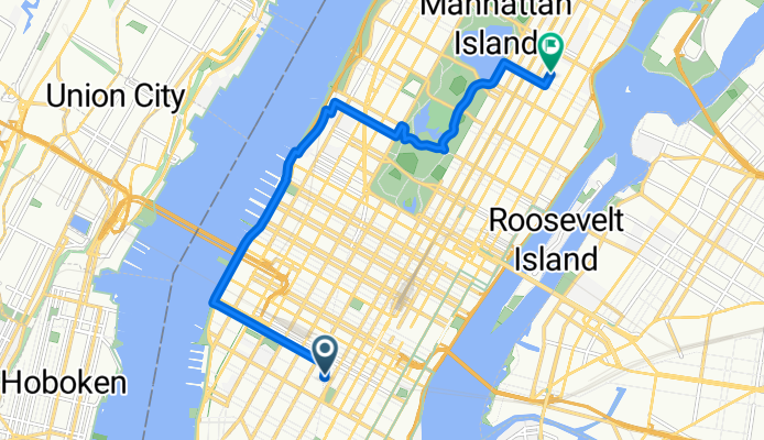 W 28th St, New York to E 94th St, New York
