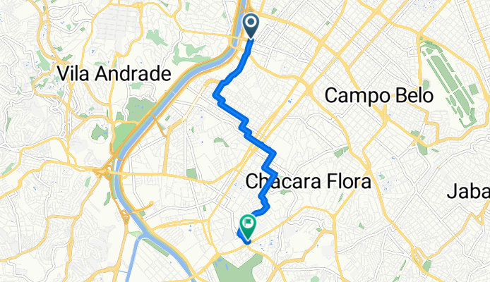 De Avenida Doutor Chucri Zaidan a Rua Padre Chico