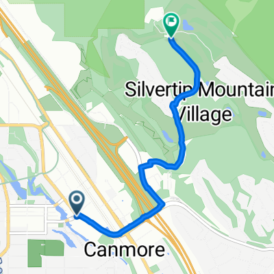 8 St, Canmore to Silvertip Tr, Canmore