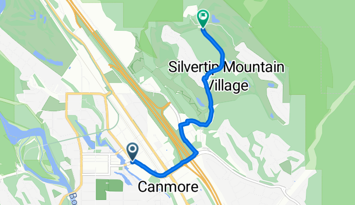 8 St, Canmore to Silvertip Tr, Canmore