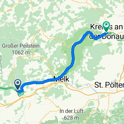 Rollfährestraße, Persenbeug-Gottsdorf nach Obere Landstraße, Krems an der Donau