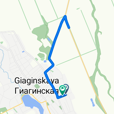 Братская улица, Гиагинская до Рабочая улица, Гиагинская
