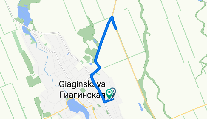 Братская улица, Гиагинская до Рабочая улица, Гиагинская