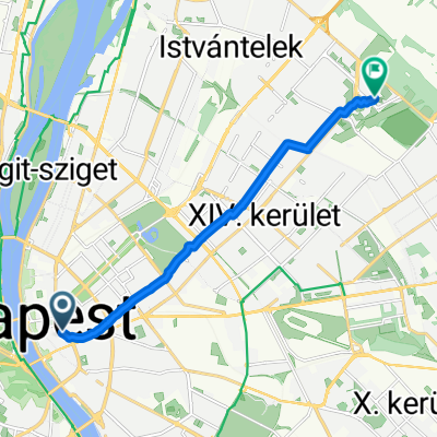 Deák Ferenc tér M - Erdőkerülő utca