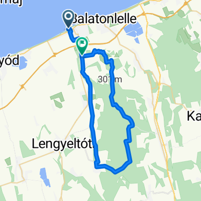 Route in Balatonboglár