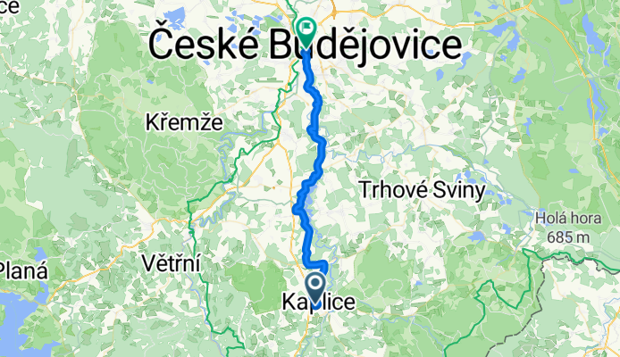 Von Kaplice bis Budweis