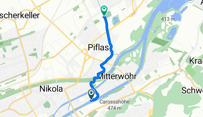 Isarweg, Landshut nach Schinderstraßl, Ergolding