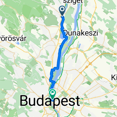 Bükkös part, Szentendre to Vigyázó Ferenc utca, Budapest
