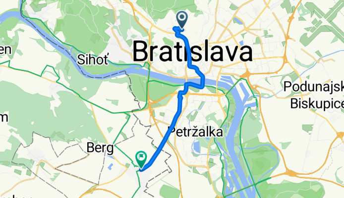 Guothova, Bratislava III až Herrengasse, Kittsee