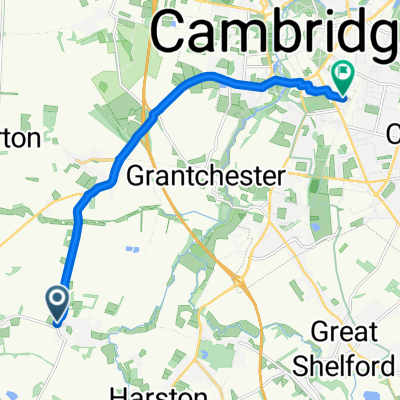 Wells Close, Cambridge to Station Road, Cambridge