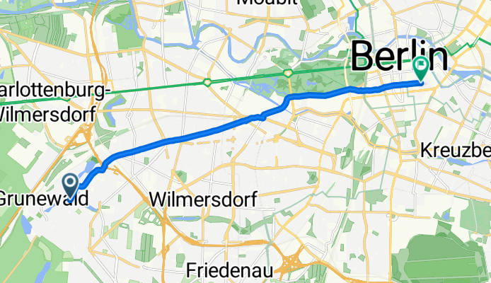 Koenigsallee, Berlin nach Leipziger Straße, Berlin
