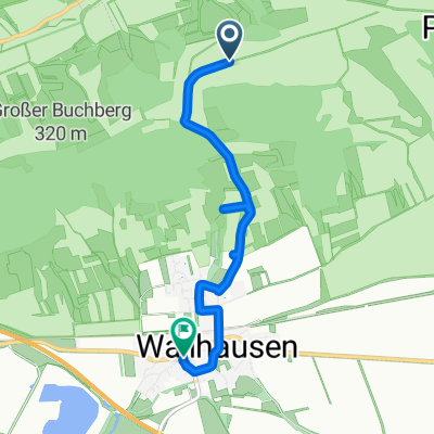 Wallhausen nach Hauptstraße, Wallhausen