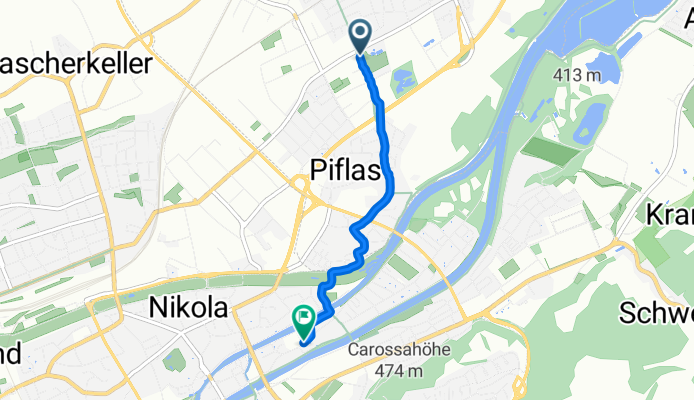 Schinderstraßl, Ergolding nach Isarweg, Landshut