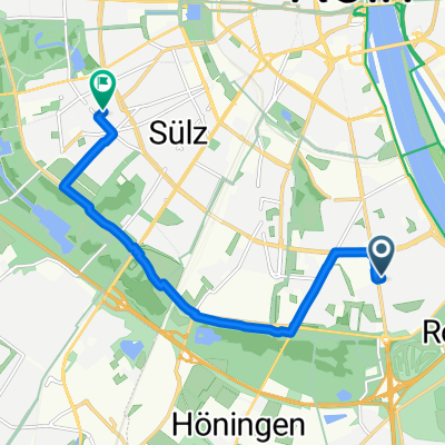 Marienburger Straße, Köln nach Gleueler Straße, Köln